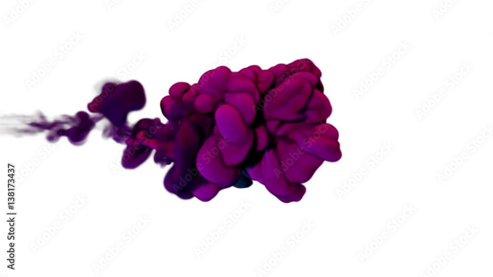 Pink Ink with alpha mask underwater move in slow motion. VFX Cloud of Ink or smoke for transitions, background, overlay and effects. For alpha channel use alpha matte. 3d Ink background Ver 10 Pink Ink with alpha mask underwater move in slow motion. VFX Cloud of Ink or smoke for transitions, background, overlay and effects. For alpha channel use alpha matte. 3d Ink background Ver 10