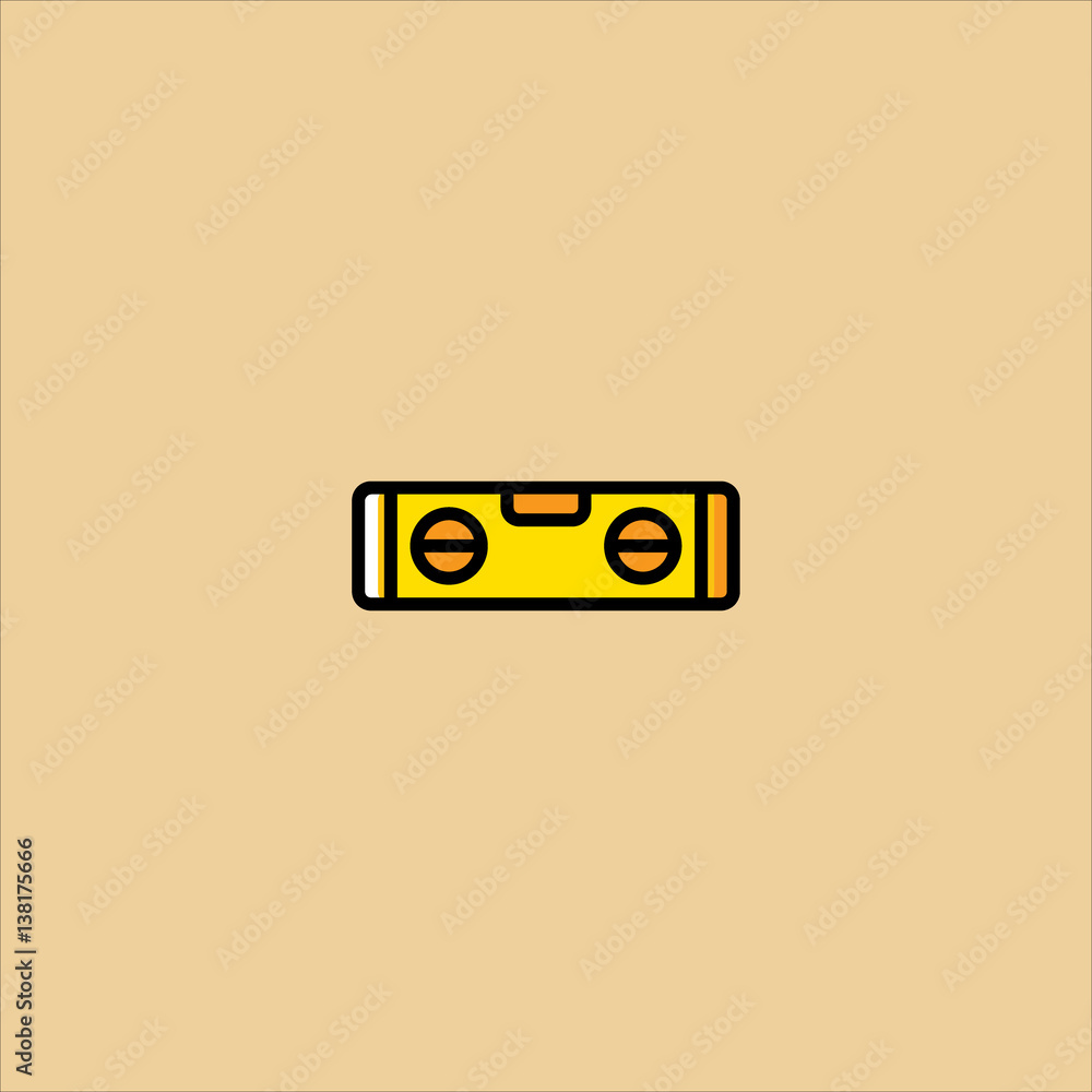 level icon flat design level icon flat design