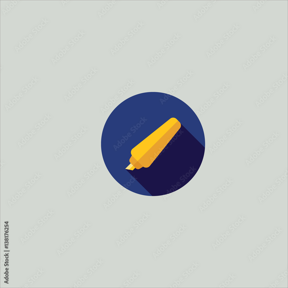 highlighter icon flat design highlighter icon flat design