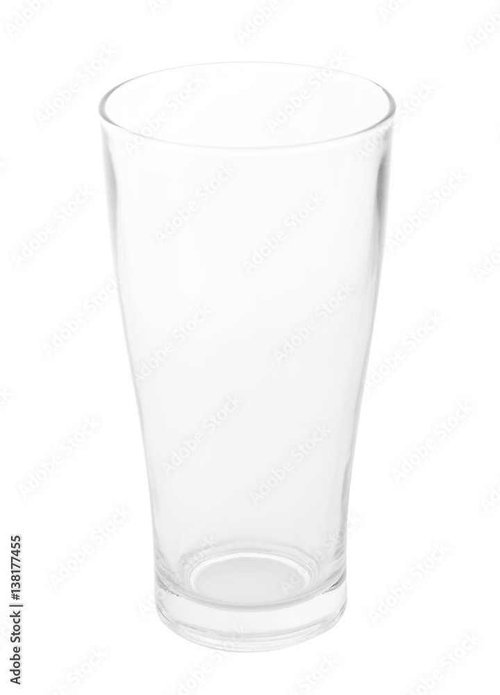 Empty glass. isolated on a white background Empty glass. isolated on a white background