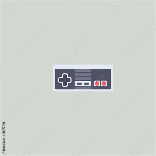 game console icon flat design