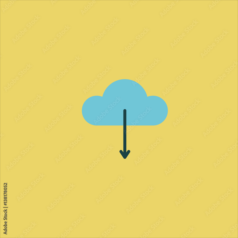 cloud computing icon flat design cloud computing icon flat design