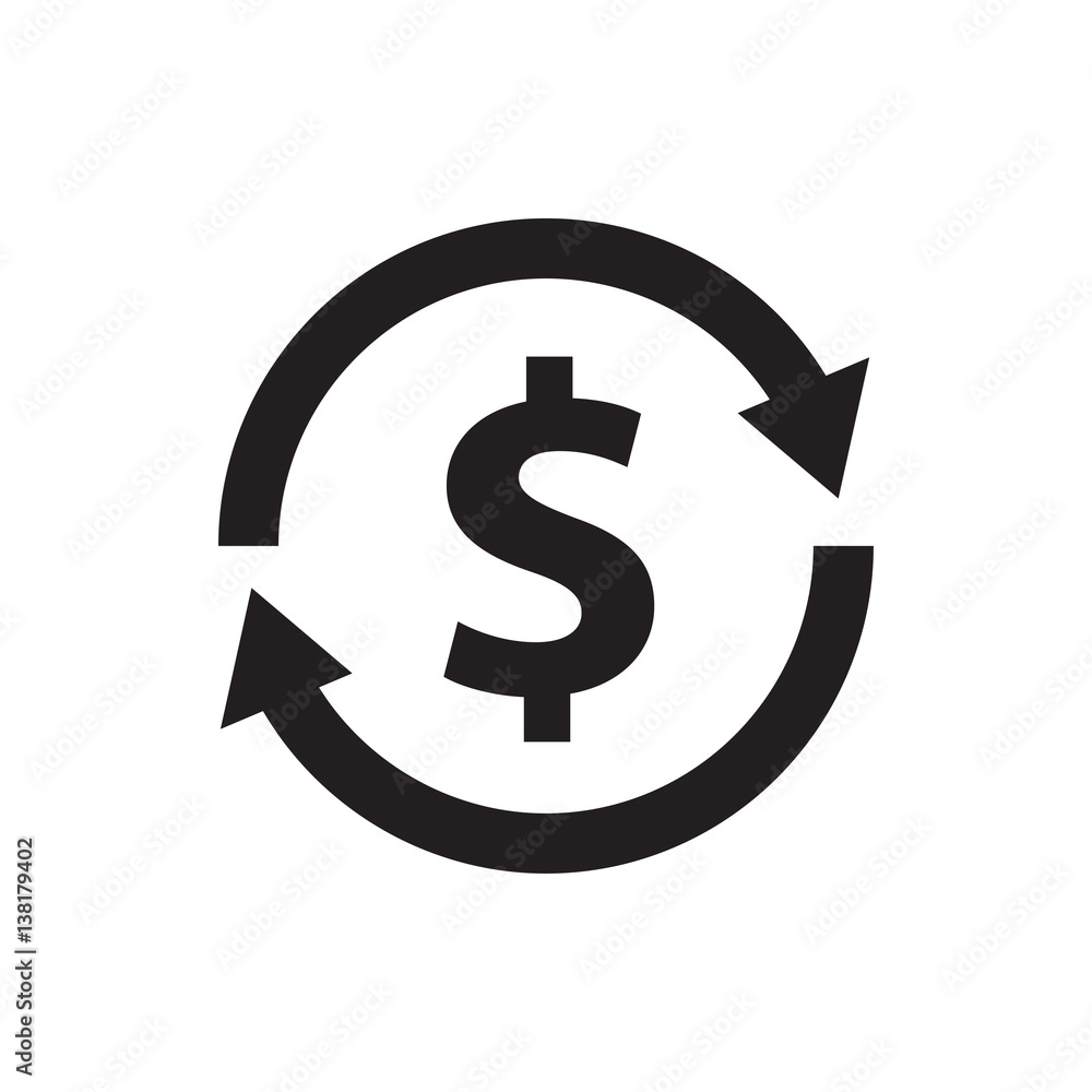 money exchange icon illustration money exchange icon illustration