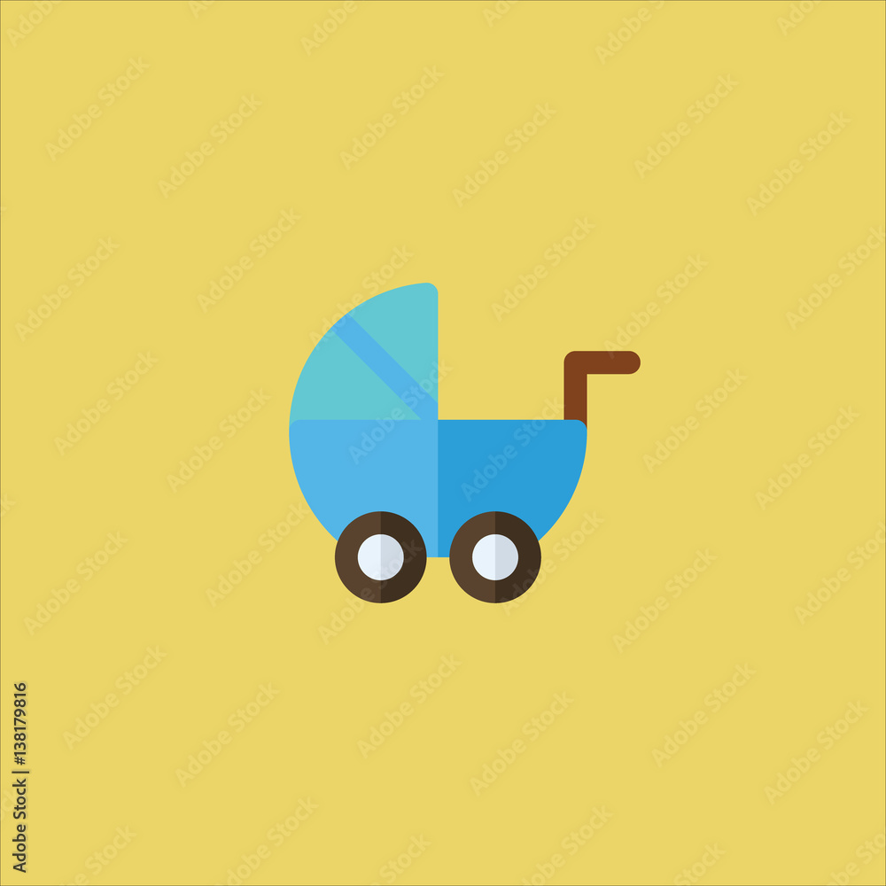 baby stroller icon flat design baby stroller icon flat design