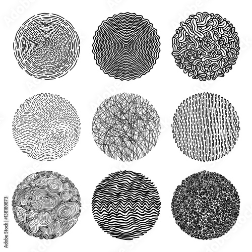 Doodles set. Scribble collection. Ink sketches. Scrawl elements. Notebook abstract drawing for your design. Simple illustration for web, creative project or printed product. Hand drawn effect vector.
