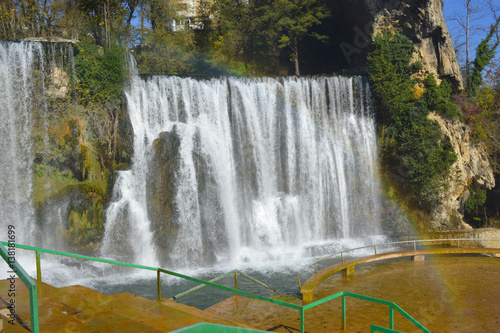 Natural waterfall cascade