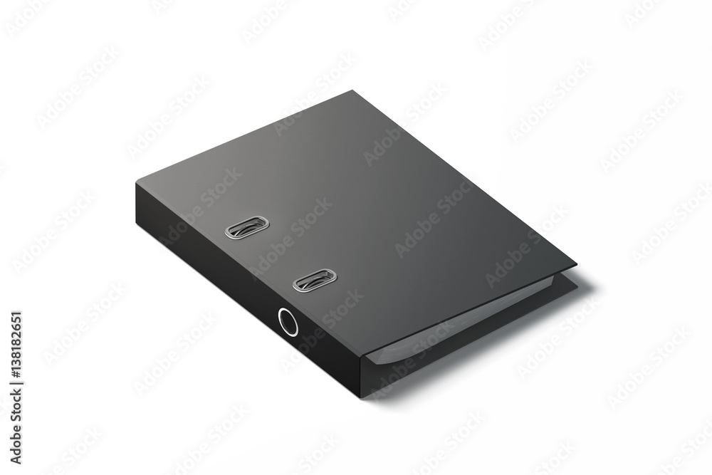Blank black ring binder design mockup, 3d rendering. Empty closed self-binder mock up with stack of a4 paper. Office supply cardboard folder branding presentation. Desk lever arch file cover template. Blank black ring binder design mockup, 3d rendering. Empty closed self-binder mock up with stack of a4 paper. Office supply cardboard folder branding presentation. Desk lever arch file cover template.