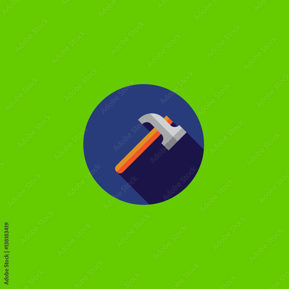 hammer icon flat design hammer icon flat design