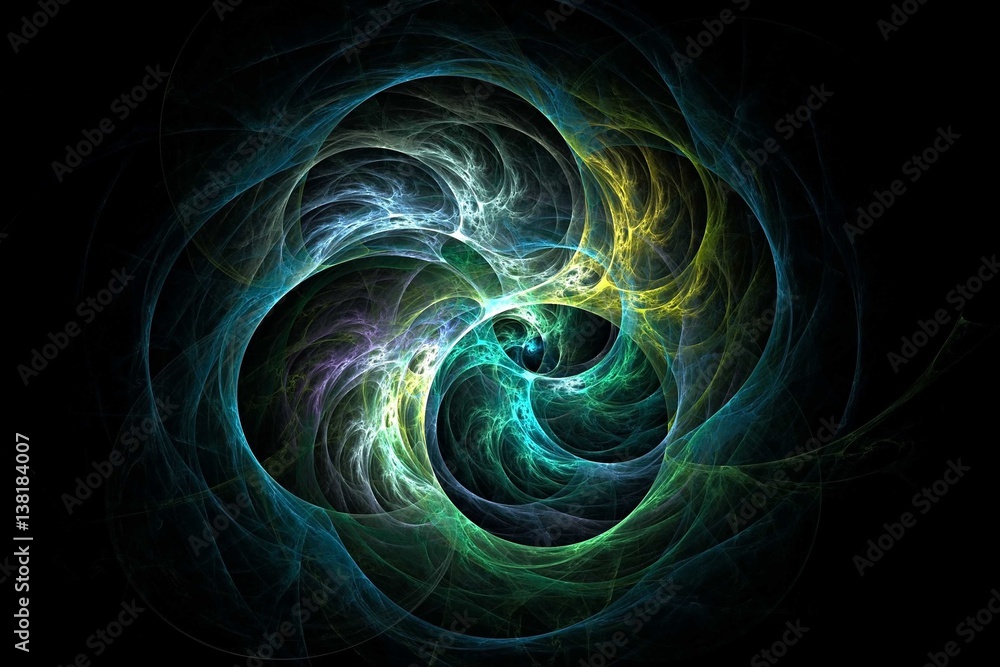 3D rendering abstract fractal light background 3D rendering abstract fractal light background