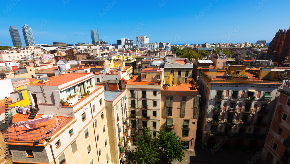 Barcelona  from Santa Maria del mar