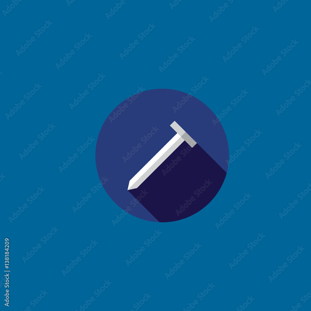 nail icon flat design nail icon flat design