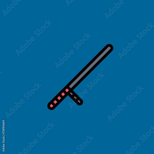 baton icon flat design