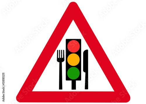 Schild Achtung Hygieneampel
