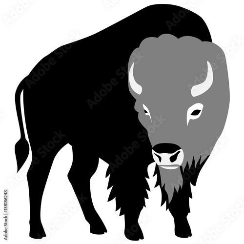 Stylized image of a bison (ID: 138186248)