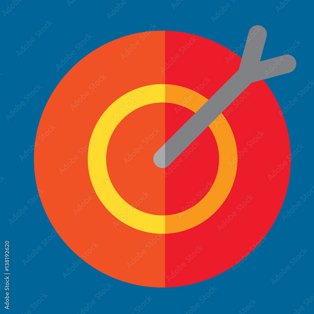 dart board icon flat design dart board icon flat design