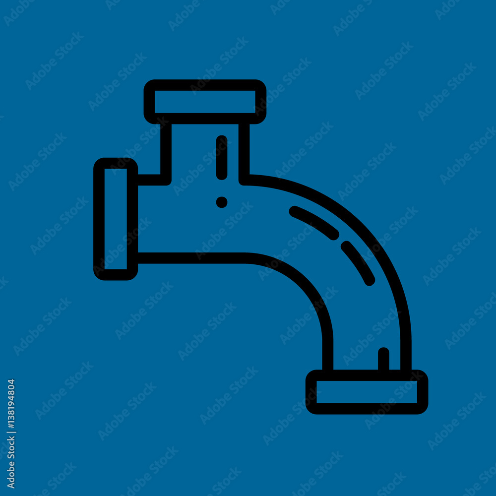 pipe icon flat design pipe icon flat design