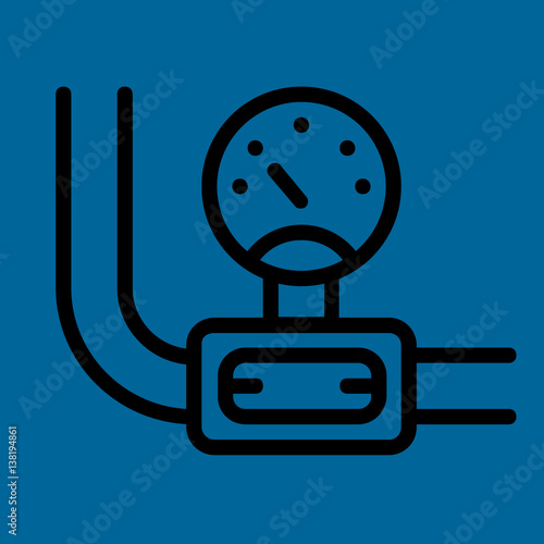 relief valve icon flat design