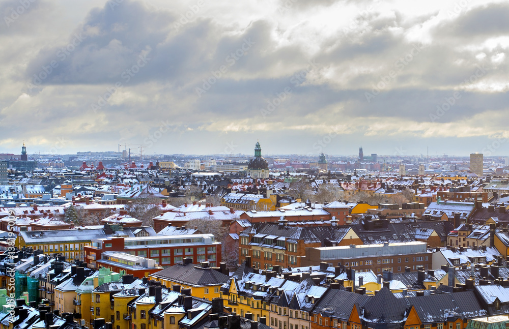 Panorama of Stockholm city