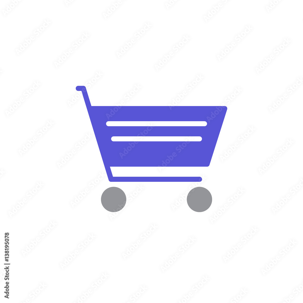 Shopping cart icon vector, filled flat sign, solid coorful pictogram isolated on white. Symbol, logo illustration Shopping cart icon vector, filled flat sign, solid coorful pictogram isolated on white. Symbol, logo illustration