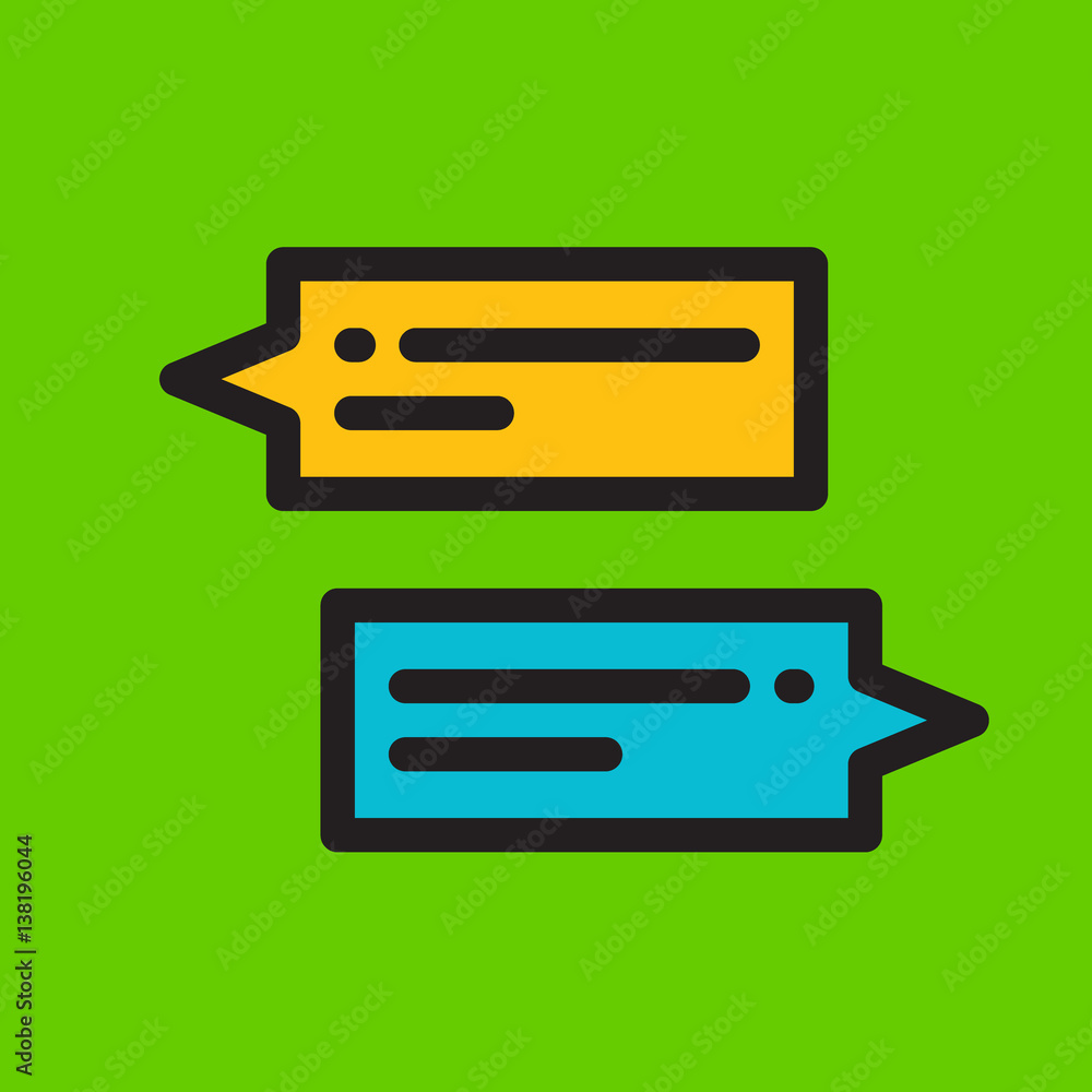 chat icon flat design chat icon flat design