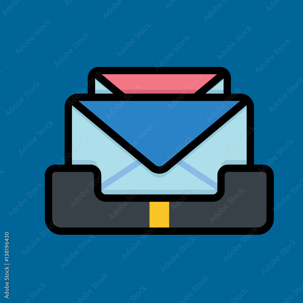 inbox icon flat design inbox icon flat design