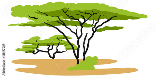 Savannah Background Illustration