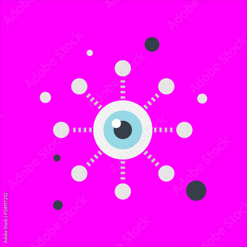 eye icon flat design