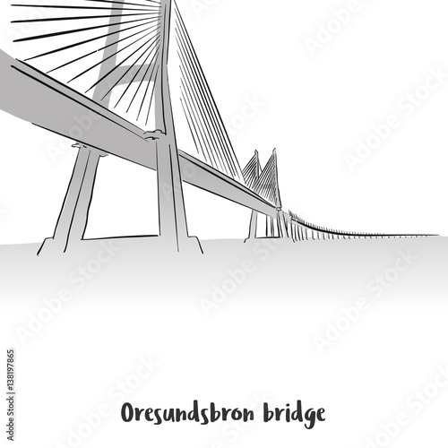 Oresundsbron Bridge Print Deisgn