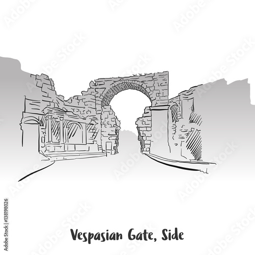Vaspasian Gate, Side Print Design