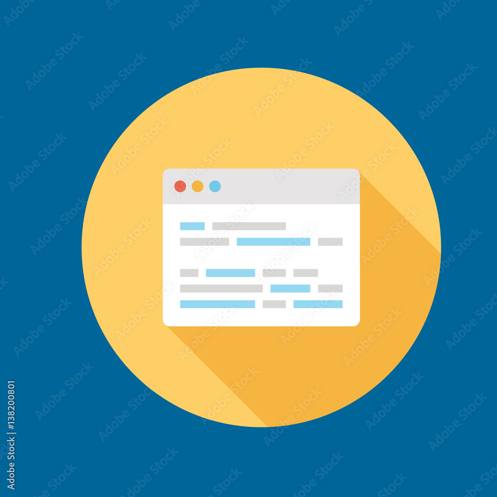 browser icon flat disign browser icon flat disign