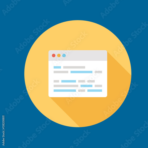 browser icon flat disign