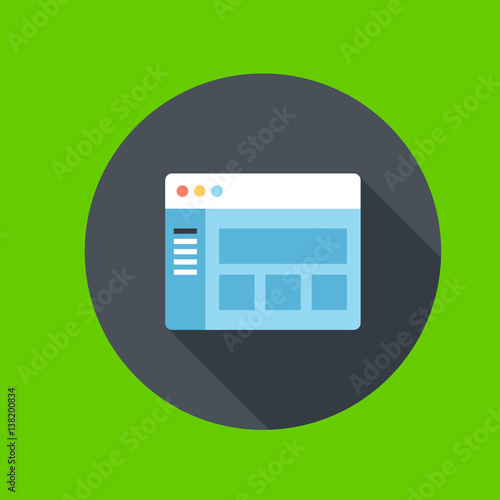 browser icon flat disign