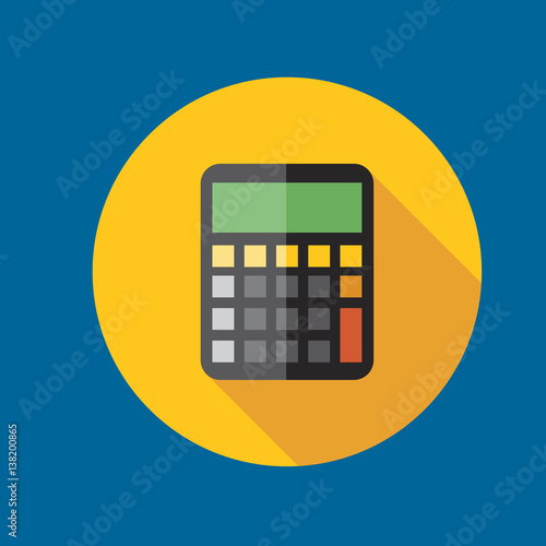 calculator icon flat disign photo