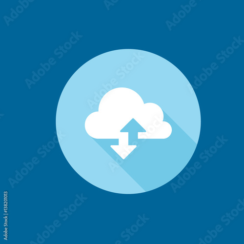 cloud computing icon flat disign