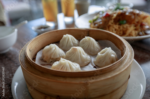 Xiao Long Bao, Streamed Pork Dumplings(Selective Focus) photo