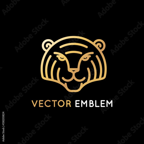 Fototapeta Naklejka Na Ścianę i Meble -  Tiger logo design