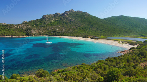 Fotografía Vue sur la plage de Porto Novo, sud Corse.