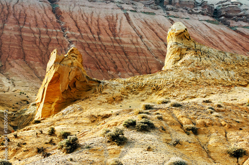 Aktau Mountains, Altyn Emel National Park, Kazakhstan photo