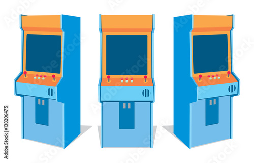 Arcade game machine from different sides