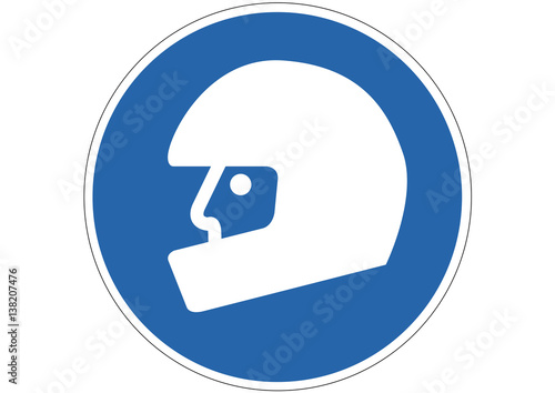 Schild Helmpflicht Motorrad