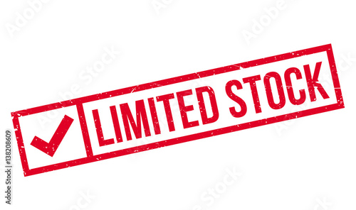 Limited Stock rubber stamp