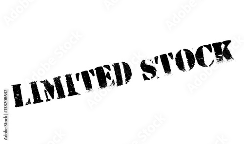 Limited Stock rubber stamp