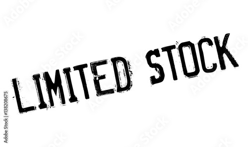 Limited Stock rubber stamp