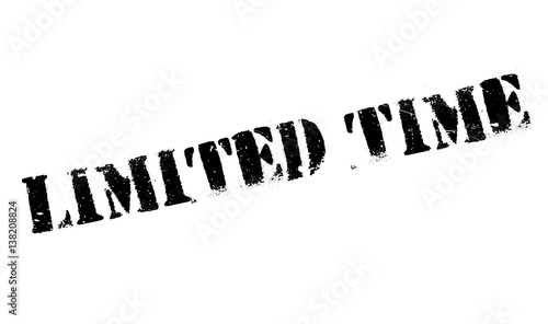 Limited Time rubber stamp