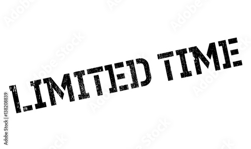 Limited Time rubber stamp