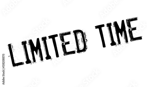 Limited Time rubber stamp