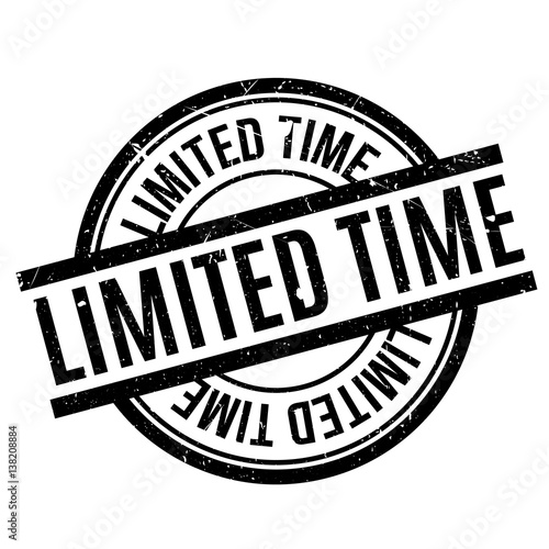 Limited Time rubber stamp