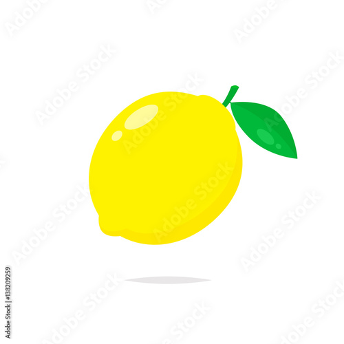 Lemon fruit vector isolated