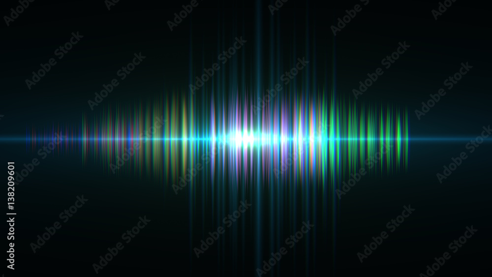 illustration of  music equalizer sound wave
