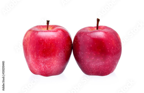 Red Apple on white background
